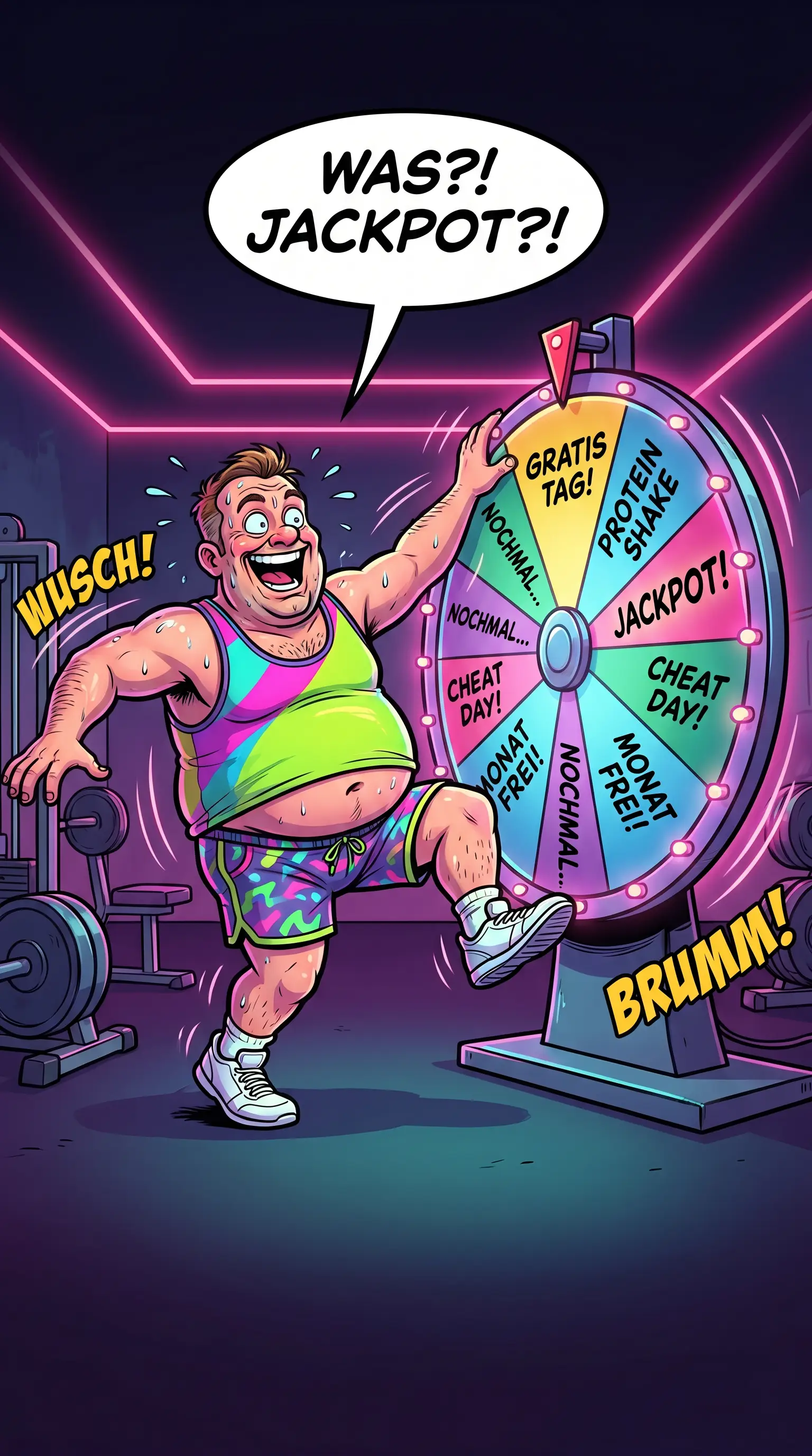 Glücksrad Mascot